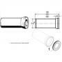 Патрубок для унітазу 250мм пластик Ø110 VIEGA 101312 (000000569)
