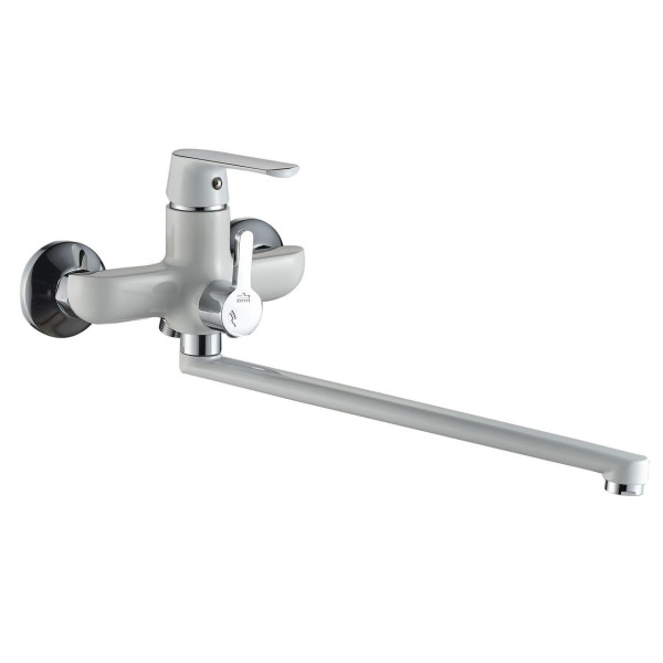 Смеситель для ванны Globus Lux Laguna GLA-0208-7-WHITE EURO (000022568)