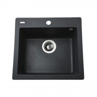 Гранитная мойка Globus Lux AOSTA графит 490x455мм-А0001 (000023568)
