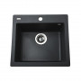 Гранитная мойка Globus Lux AOSTA графит 490x455мм-А0001 (000023568)