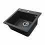 Гранитная мойка Globus Lux AOSTA графит 490x455мм-А0001 (000023568)