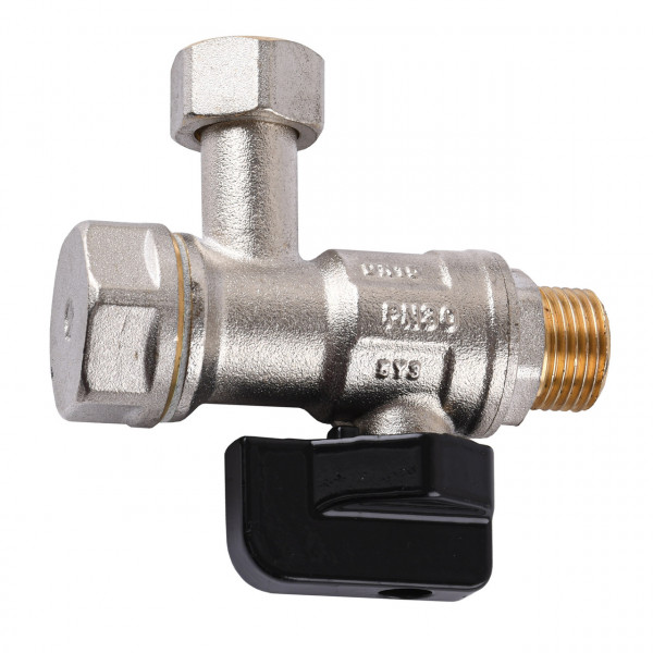 Кран шаровый для котла 1/2″ ARCO 150823 угловой с накидной гайкой with FILTER (000027982)