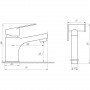 Смеситель для умывальника TOPAZ CAPRI TCA-15206-H44 (000027407)