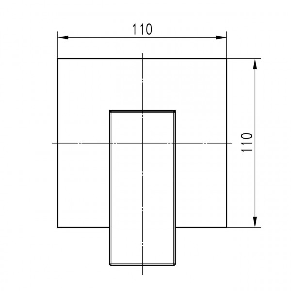 Змішувач для душу вбудований TOPAZ ODISS TO-18105-H66 (000027419)