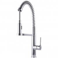 Смеситель для кухни TOPAZ SARDINIA TS-08401-H71 гибкий излив на пружине с душевой насадкой (000027422)