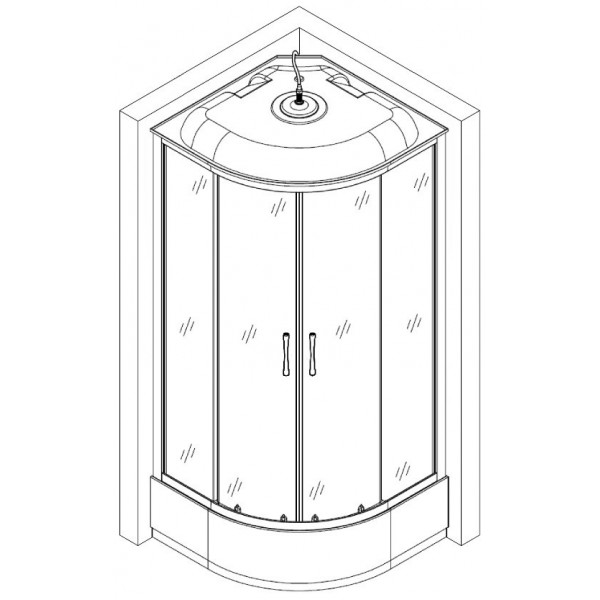 Душевой бокс BRAVO BZURA H90B (000019813)