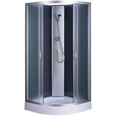 Душевой бокс полукруглый без крыши SAN L90FFS (L90F) BRAVO (3уп.) (000015050)