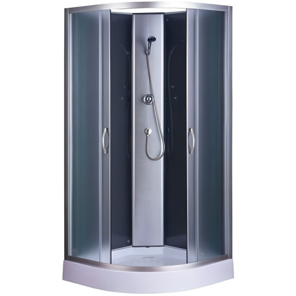 Душевой бокс полукруглый без крыши SAN L90FFS (L90F) BRAVO (3уп.) (000015050)