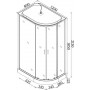 Душевой бокс BRAVO REGA L120BL (000015534)