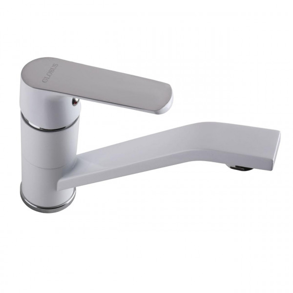 Змішувач для умивальника Globus Lux Laguna GLA-0203MQ-7-WHITE (000022566)