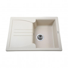 Гранітна мийка Globus Lux BALATON слонова кiстка 680х500мм (000006099)