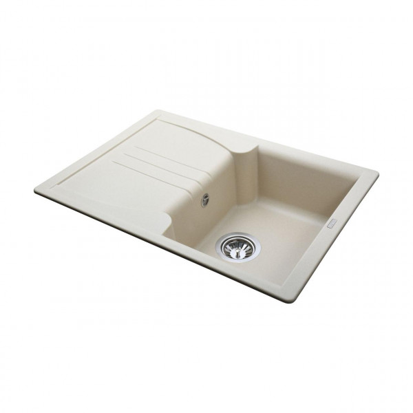 Гранітна мийка Globus Lux BALATON слонова кiстка 680х500мм (000006099)