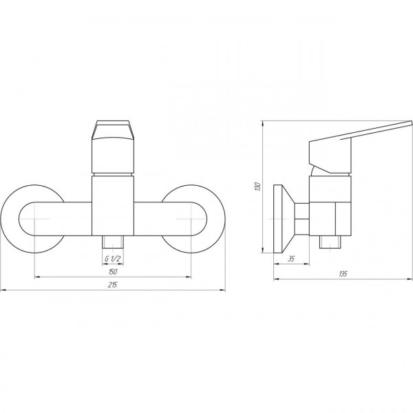 Смеситель для душа TOPAZ ZARA TZ 13701-H37