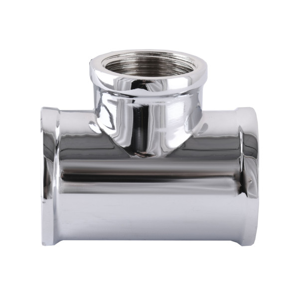 Трійник SOLOMON 1″х1/2″х1″ ВВВ хром 8202 (000006772)