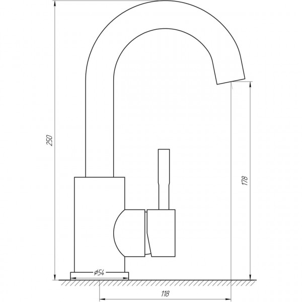 Змішувач для кухні EcoMIX ALPEN AISI-101S-WH (000025994)