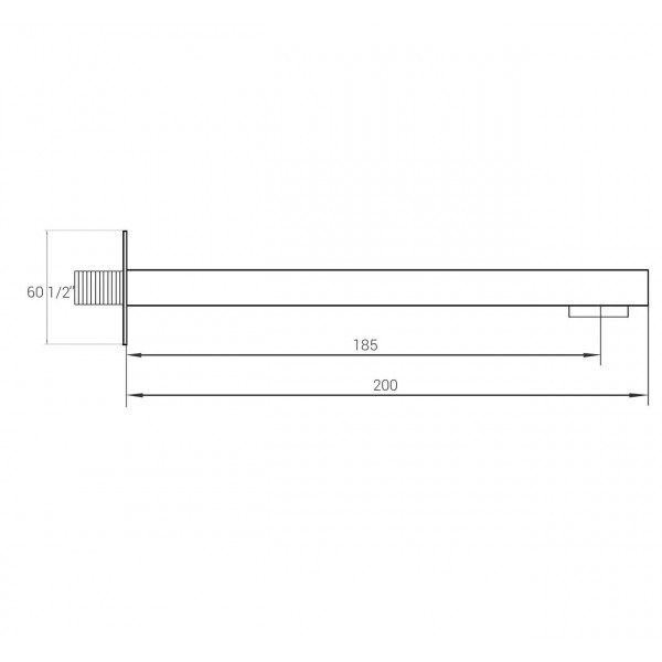 Вилив вбудованного змішувача Globus Lux GLM-200 L-BB (000024251)