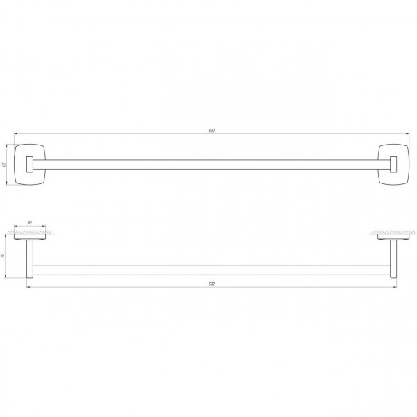 Тримач рушників Perfect Sanitary Appliances RM 1002-60 (000001145)