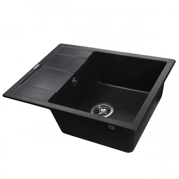Гранітна мийка Globus Lux ONE чорний 650х500мм-А0002 (000021068)