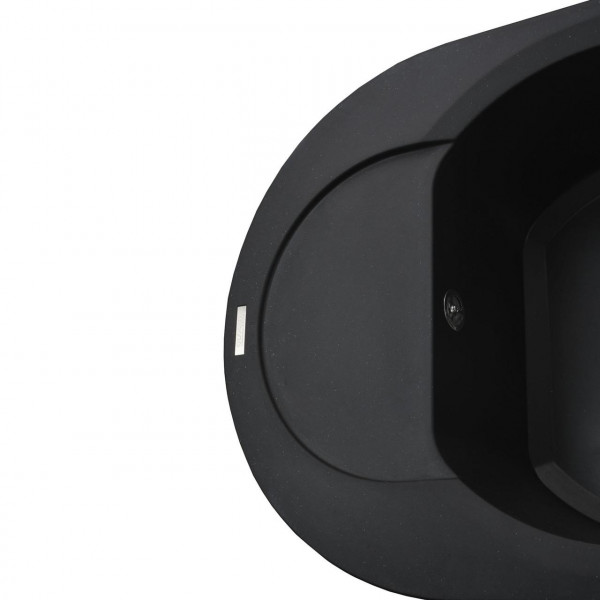 Гранітна мийка Globus Lux MORAINE чорний 600х470мм-А0001 (000022429)