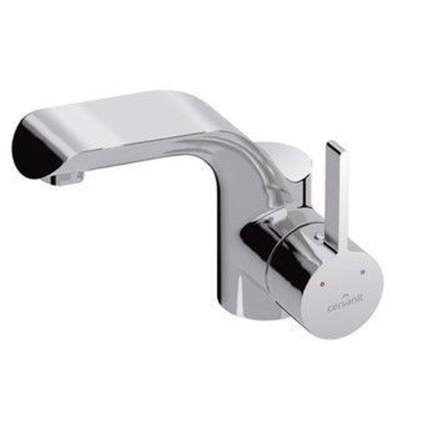 Змішувач для умивальника Cersanit LUVIO S951-142 з донним клапаном CLICK-CLACK (000012477)