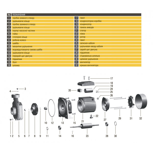 Насос центробежный Optima MH-6B 2,2кВт (000012529)
