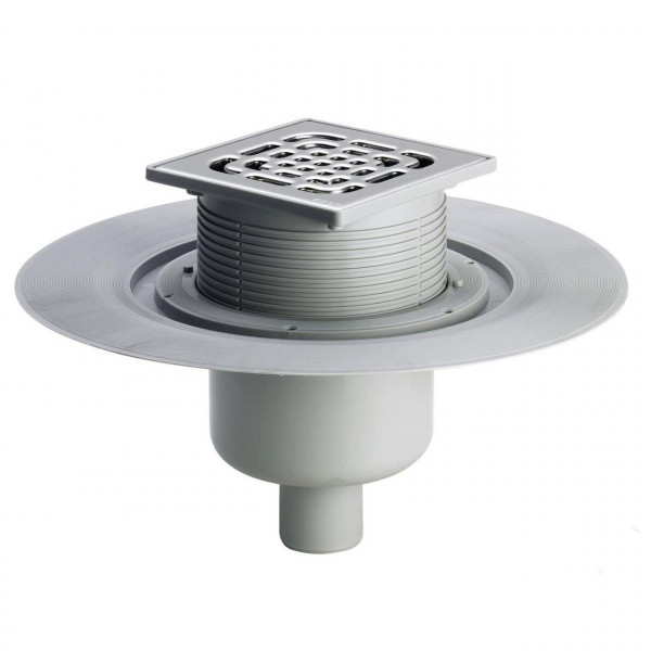 Трап VIEGA ф100 нерж.решітка 150*150 з сифоном 557201 (284848) (000000561)