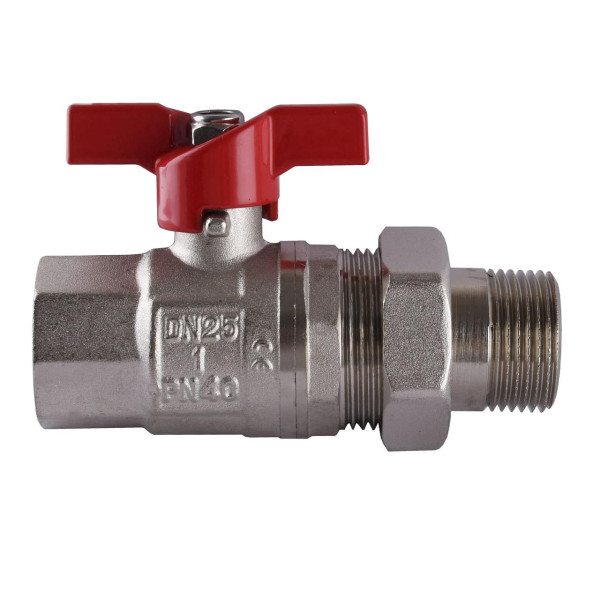 Кран шаровый прямой с американкой SELBA 1″ КБ SL1509 (000009639)