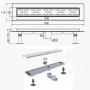 Трап линейный душевой TILLO TM009-80C 80см (000021633)