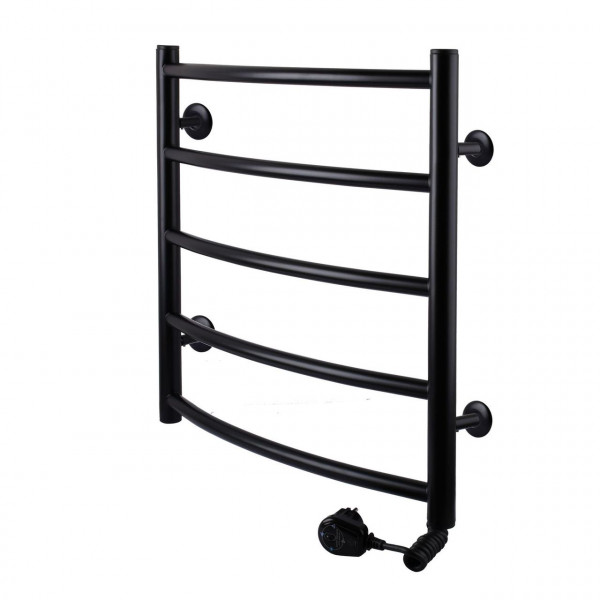 Рушникосушарка UNIO LD ER 500-500-5 BLK Драбинка Дуга електро чорна (000021667)