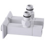 Набор Кран полуоборотный угловой с американкой SOLOMON LUX 1/2″ CUBE WHITE 8888 (1уп) (000021914)