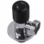 Кран кутовий кераміка SOLOMON EXCLUSIVE 1/2″X3/4″ 989 BLACK ( 1шт.) (000025635)