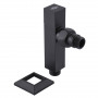 Набор Кран полуоборотный угловой с американкой SOLOMON LUX 1/2″ CUBE BLACK 8888 (1уп) (000021912)
