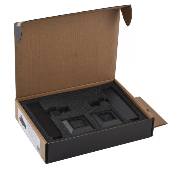 Набор Кран полуоборотный угловой с американкой SOLOMON LUX 1/2″ CUBE BLACK 8888 (1уп) (000021912)