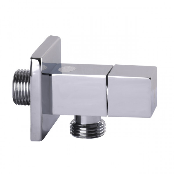 Кран полуоборотный угловой SOLOMON 1/2″х3/4″ CUBE 7078 (000015032)