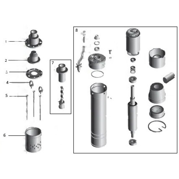 Насос свердловинний шнековий VOLKS pumpe 3QGD 2-103-0,75кВт 3 дюйми + кабель 15м (000014795)