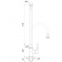 Змішувач для кухні Globus Lux Lazer GLLR-0203SA-GP-B01 (000027553)