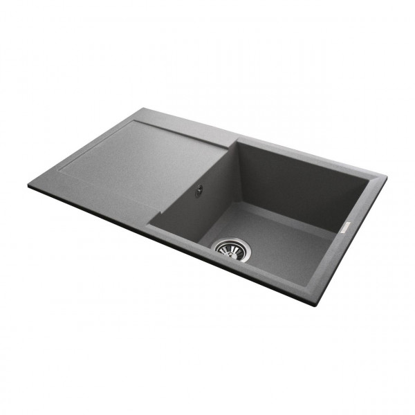 Гранитная мойка Globus Lux KOMO серый камень 790x500мм-А0005 (000011387)