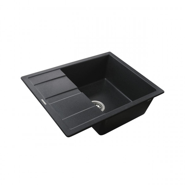 Гранітна мийка Globus Lux ONE графіт 650х500мм-А0001 (000002983)