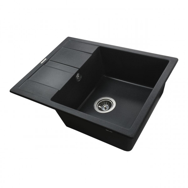 Гранітна мийка Globus Lux ONE графіт 650х500мм-А0001 (000002983)