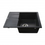 Гранітна мийка Globus Lux ONE графіт 650х500мм-А0001 (000002983)