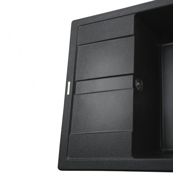 Гранітна мийка Globus Lux ONE графіт 650х500мм-А0001 (000002983)