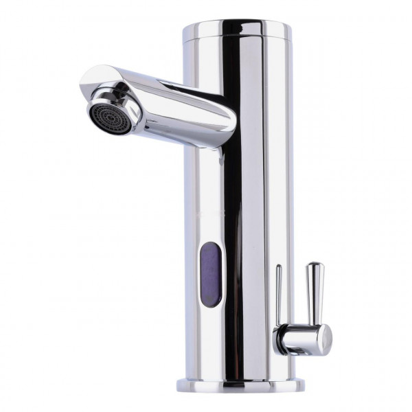 Змішувач сенсорний для умивальника HOTEC 19.115-DC/AC (220V/6V) з трансформатором,латунний Hot/Cold (000002191)