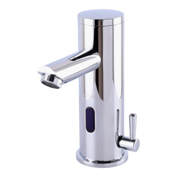 Змішувач сенсорний для умивальника HOTEC 19.115-DC/AC (220V/6V) з трансформатором,латунний Hot/Cold (000002191)