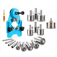 Набор шаблон для сверления и алмазные коронки 16 штук JNZ (449624633)