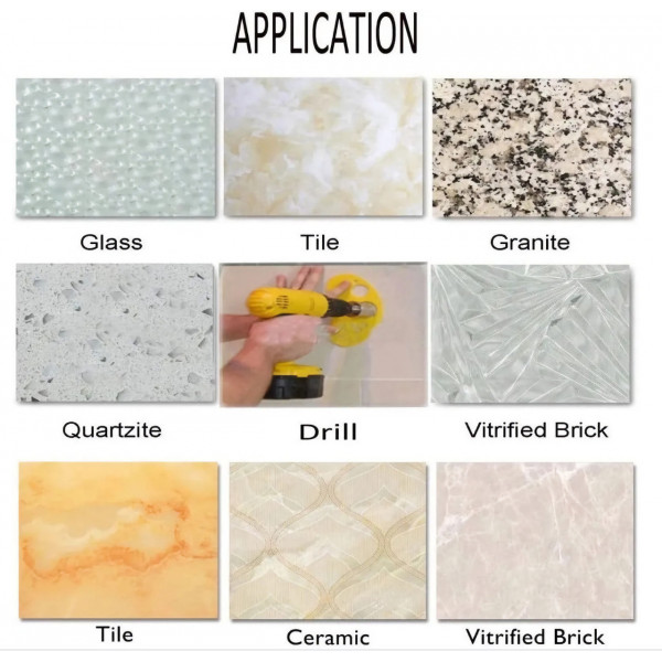 Набор шаблон для сверления и алмазные коронки 16 штук JNZ (449624633)