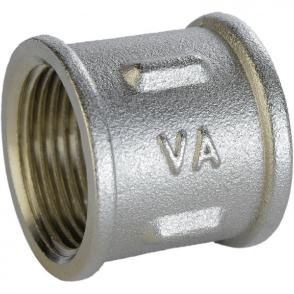 Муфта никелированная 1 1/4″ВР х 1 1/4″ВР литейная А0308А(нк) VA