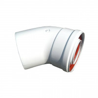 Колено 45 градусов, d=60/100 mm TR.6045F ( CE.00.30 H ) (000022826)