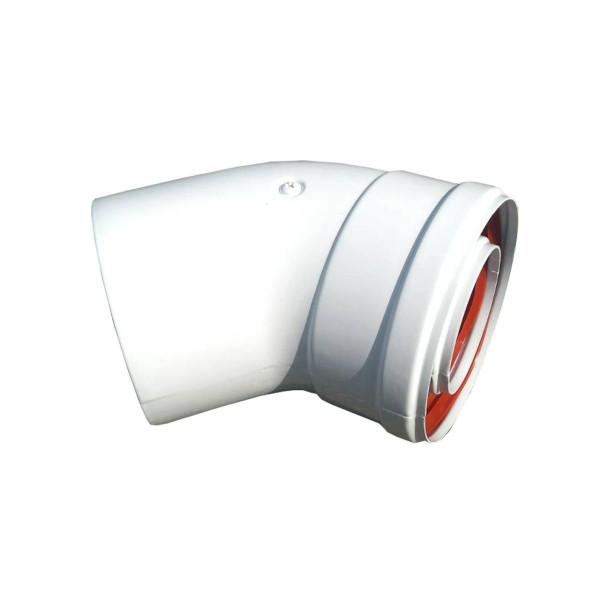 Колено 45 градусов, d=60/100 mm TR.6045F ( CE.00.30 H ) (000022826)