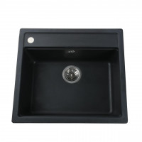 Гранитная мойка Globus Lux VOLTA черный 570х510мм-А0002 (000002997)