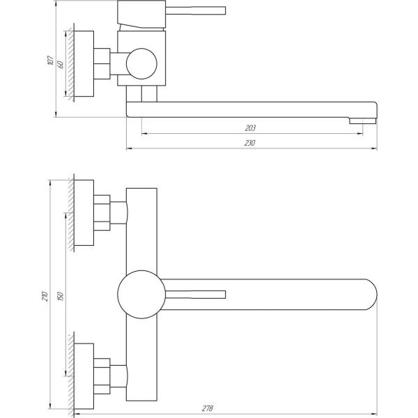 Змішувач для кухні Globus Lux ALPEN SBT1-104 (000017530)